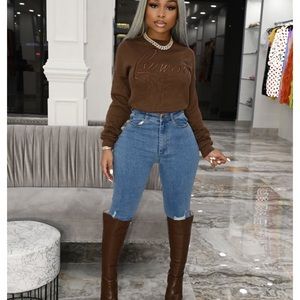 Gsuwoo cropped sweater